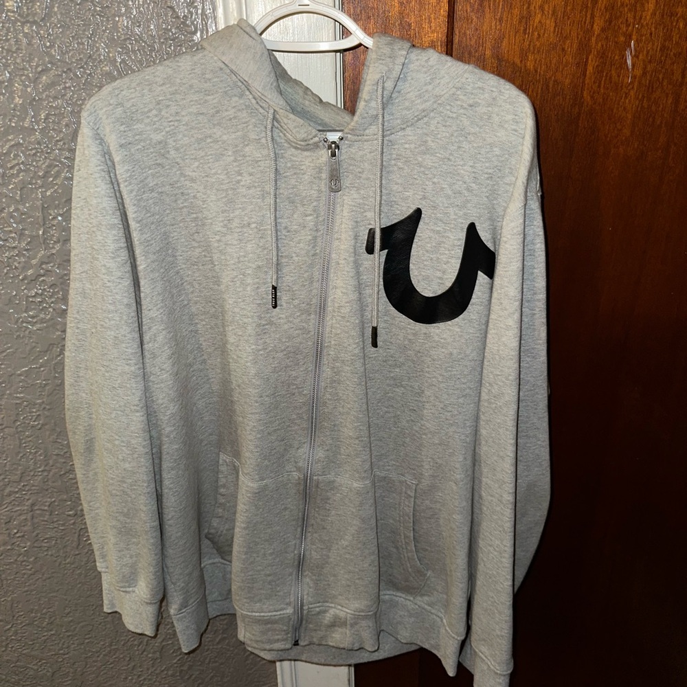 Men’s True Religion Zip-Up Hoodie Size XL